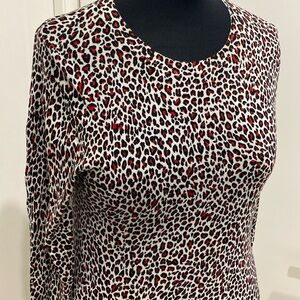 MICHAEL KORS
Leopard Print Sweater , Tunic length |Size Small